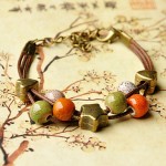 High Quality Creative Ceramic Fashion Series Manual Artistic Joker Paragraphs Retro Female Bracelet