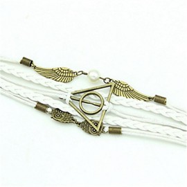 The New Fashion Women WovenVintage / Cute / Party / Casual Alloy / Fabric / Leather Braided/Cord Bracelet