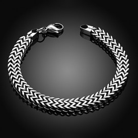 Personality Retro Men‘s Stainless Steel Bracelet Jewelry Christmas Gifts