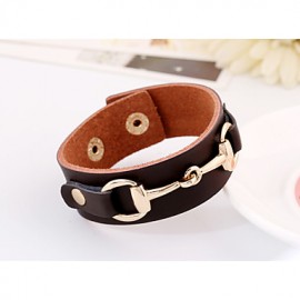 Vintage / Party / Work / Casual Leather Leather Bracelet