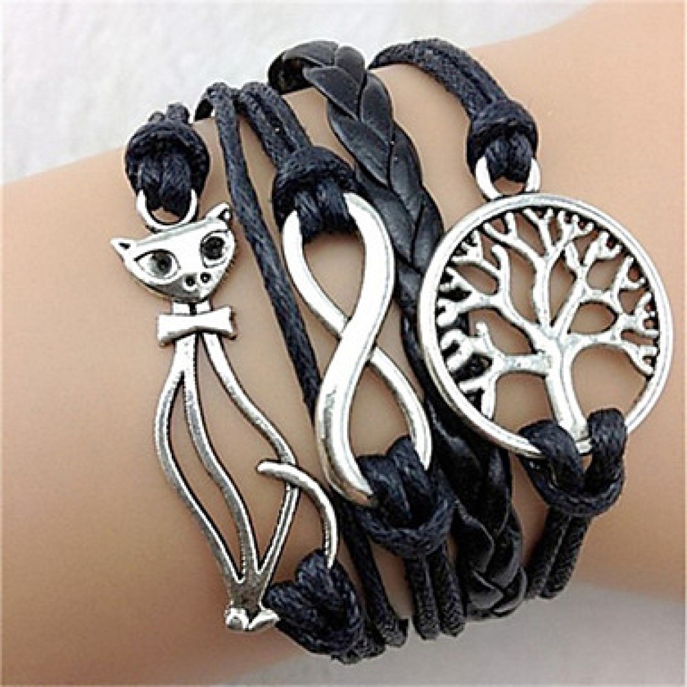 The New Fashion Women WovenVintage / Cute / Party / Casual Alloy / Fabric / Leather Braided/Cord Bracelet Christmas Gifts