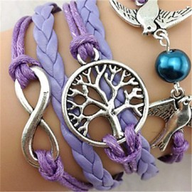 The New Fashion Women WovenVintage / Cute / Party / Casual Alloy / Fabric / Leather Braided/Cord Bracelet Christmas Gifts