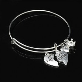 Women‘s New Fashion Vintage / Cute / PartyCasual Gold Plated Simple Bangle Bracelet Christmas Gifts