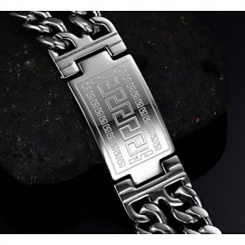 316 Titanium Steel 18K Totem Man Bracelet