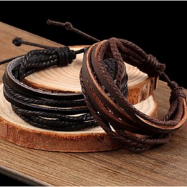 Vintage / Casual Leather Leather Bracelet