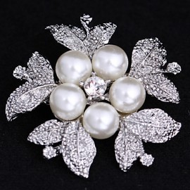 Women's Flower Brooch for Wedding Party Decoration Scarf ,Fine Jewelry,Random Color