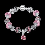 VintageSilver Plated Gemstone & Crystal / Cubic Zirconia Link/Chain / Beaded / Charm Bracelet Christmas Gifts