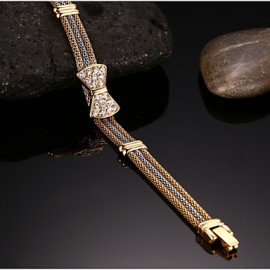 Bowknot Diamond-encrusted Bracelet 18 K Lady Bracelet Floors