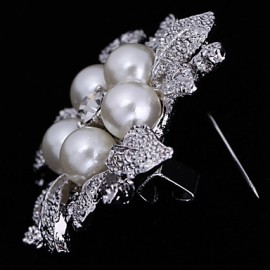 Women's Flower Brooch for Wedding Party Decoration Scarf ,Fine Jewelry,Random Color