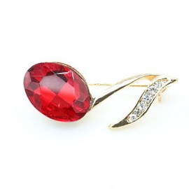 Lucky DollDiamonade Crystal Zirconia Note Brooch