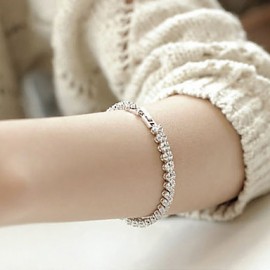 Women‘s 925 Silver High Quality Handwork Elegant Bracelet Christmas Gifts