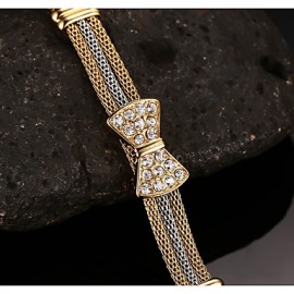 Bowknot Diamond-encrusted Bracelet 18 K Lady Bracelet Floors