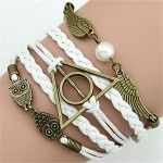 The New Fashion Women WovenVintage / Cute / Party / Casual Alloy / Fabric / Leather Braided/Cord Bracelet