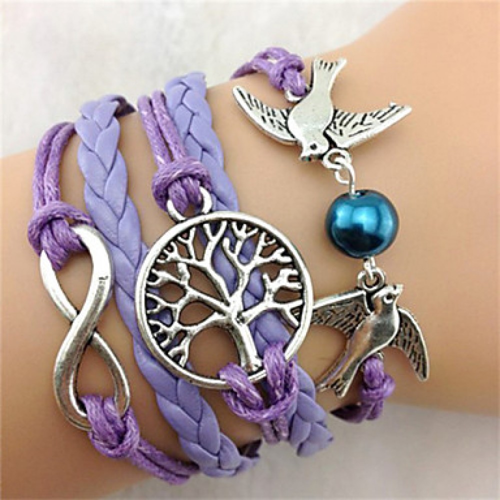 The New Fashion Women WovenVintage / Cute / Party / Casual Alloy / Fabric / Leather Braided/Cord Bracelet Christmas Gifts