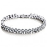 Women‘s 925 Silver High Quality Handwork Elegant Bracelet Christmas Gifts