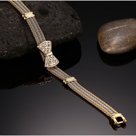 Bowknot Diamond-encrusted Bracelet 18 K Lady Bracelet Floors