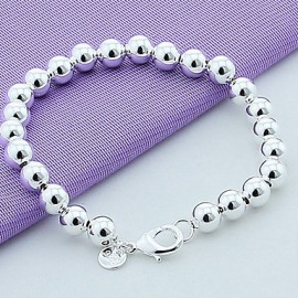 Women‘s 925 Silver High Quality Handwork Elegant Bracelet Christmas Gifts