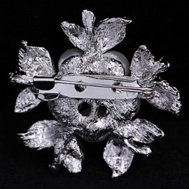 Women's Flower Brooch for Wedding Party Decoration Scarf ,Fine Jewelry,Random Color